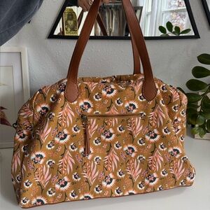 Universal Thread Floral Tan Shoulder Bag
